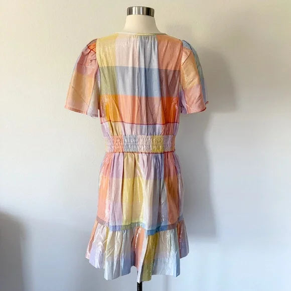 Anthropologie NWT The Somerset Mini Dress Metallic Edition Large L - Picture 4 of 6